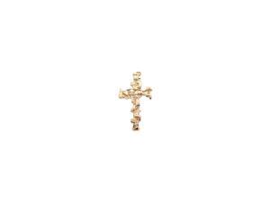 14K Yellow Gold Nugget Cross Charm Pendant - 22x38MM 4.99 Grams 14K Yellow Gold Nugget Cross Charm Pendant - 22x38MM 4.99 Grams