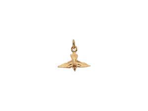 14K Yellow Gold Shiny Holy Spirit Dove Charm Pendant - 14x11MM 0.4 Grams 14K Yellow Gold Shiny Holy Spirit Dove Charm Pendant - 14x11MM 0.4 Grams