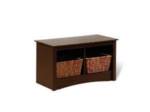 Espresso Twin Cubbie Bench (small) By Prepac Espresso Twin Cubbie Bench (small) By Prepac