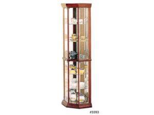 Solid Wood Corner Curio Cabinet by Coaster Furniture Solid Wood Corner Curio Cabinet by Coaster Furniture