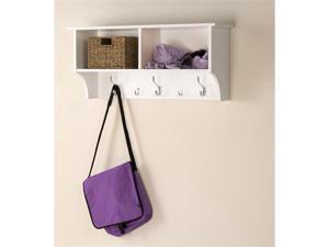 White Finish 36" Wide Hanging Entryway Shelf White Finish 36" Wide Hanging Entryway Shelf