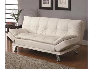 Styled Futon Sleeper Sofa with Casual Seam Stitching by Coaster Styled Futon Sleeper Sofa with Casual Seam Stitching by Coaster