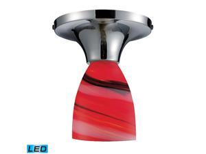 Elk Celina 1-Light Semi-Flush Polished Chrome and Candy Glass - 10152-1PC-CY-LED Elk Celina 1-Light Semi-Flush Polished Chrome and Candy Glass - 10152-1PC-CY-LED