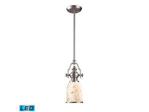 Elk Chadwick 1-Light Pendant in Satin Nickel and Cappa Shell - 66422-1-LED Elk Chadwick 1-Light Pendant in Satin Nickel and Cappa Shell - 66422-1-LED