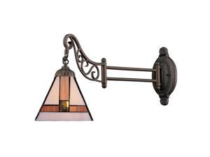 Elk Lighting Mix-N-Match 1-Light Swing arm Sconce, Tiffany Bronze - 079-TB-01 Elk Lighting Mix-N-Match 1-Light Swing arm Sconce, Tiffany Bronze - 079-TB-01