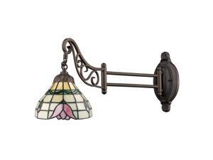 Elk Lighting Mix-N-Match 1-Light Swing arm Sconce, Tiffany Bronze - 079-TB-09 Elk Lighting Mix-N-Match 1-Light Swing arm Sconce, Tiffany Bronze - 079-TB-09