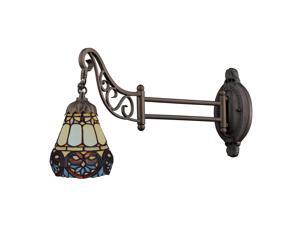 Elk Lighting Mix-N-Match 1-Light Swing arm Sconce, Tiffany Bronze - 079-TB-21 Elk Lighting Mix-N-Match 1-Light Swing arm Sconce, Tiffany Bronze - 079-TB-21
