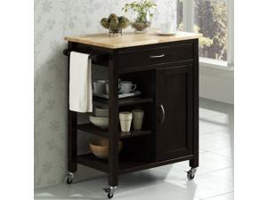 Edmonton Ktchen Cart with Wood Top Edmonton Ktchen Cart with Wood Top