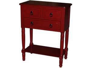 Simplicity 3 drawer chest (Red) Simplicity 3 drawer chest (Red)
