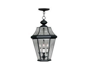 Livex Lighting Georgetown Outdoor Chain Hang in Black - 2365-04 Livex Lighting Georgetown Outdoor Chain Hang in Black - 2365-04