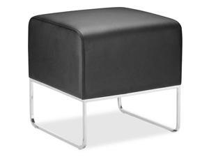 Zuo Modern Plush Ottoman Black - 103003 Zuo Modern Plush Ottoman Black - 103003