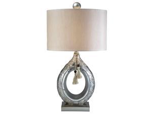 ORE International 31"H Chrysanthemum Table Lamp, Silver - K-4238T ORE International 31"H Chrysanthemum Table Lamp, Silver - K-4238T