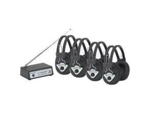 Multi Wireless Listening Center with 4 Headphones Multi Wireless Listening Center with 4 Headphones