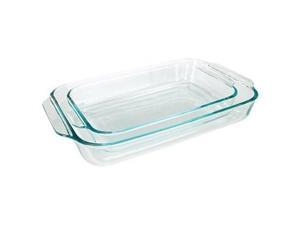 Pyrex Basics Clear Oblong Glass Baking Dishes - 2 Piece Value-plus Pack Set Pyrex Basics Clear Oblong Glass Baking Dishes - 2 Piece Value-plus Pack Set