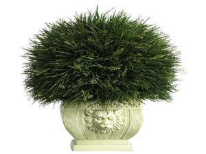 Potted Grass w/White Vase (Indoor/Outdoor) Potted Grass w/White Vase (Indoor/Outdoor)