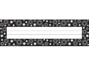 BLACK WHITE CRAZY CIRCLES FLAT NAME BLACK WHITE CRAZY CIRCLES FLAT NAME