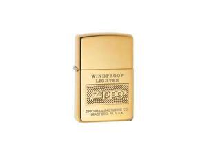 Zippo ZOZO28145 Lighter Windproof Zippo Etch High Polish Brass Zippo ZOZO28145 Lighter Windproof Zippo Etch High Polish Brass