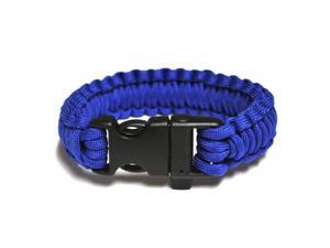 Survival Bracelet w/Whistle - Blue Survival Bracelet w/Whistle - Blue
