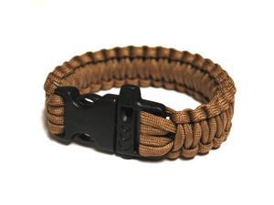 Survival Bracelet w/Whistle - Khaki Survival Bracelet w/Whistle - Khaki