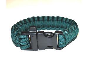 Survival Bracelet w/Whistle - Blue-Green Survival Bracelet w/Whistle - Blue-Green