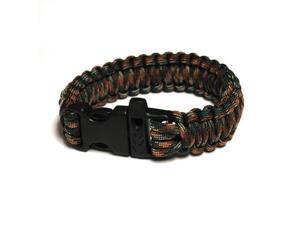 Survival Bracelet w/Whistle - Army Camo Survival Bracelet w/Whistle - Army Camo