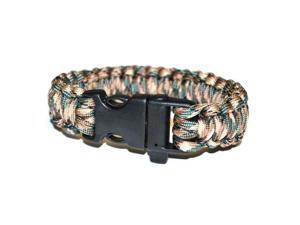 Survival Bracelet w/Whistle- Grey/Beige Survival Bracelet w/Whistle- Grey/Beige