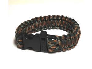 Survival Bracelet w/Whistle - Dark Grn C Survival Bracelet w/Whistle - Dark Grn C