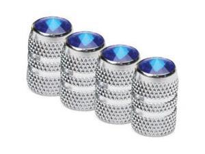 Colored Tip Valve Caps - Blue Chrome Finish 4-Pack Colored Tip Valve Caps - Blue Chrome Finish 4-Pack