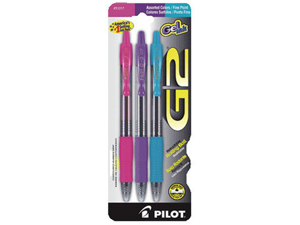 Pilot G2 Retractable Gel Ink Pen - 3 / Pack Pilot G2 Retractable Gel Ink Pen - 3 / Pack