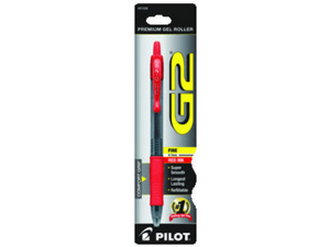Gel Pen Retractable Refillable Fine Point Red Ink Clear Gel Pen Retractable Refillable Fine Point Red Ink Clear