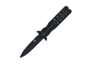 Assisted Open Liner Lock All Black Knife Assisted Open Liner Lock All Black Knife