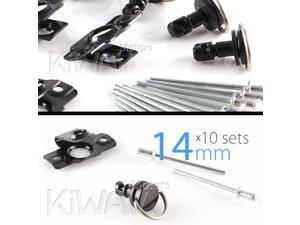 Magazi 1/4 turn Quick Release Fastener Motorcycle Scooter Fairing rivet on 14mm 10 Pieces Black Magazi 1/4 turn Quick Release Fastener Motorcycle Scooter Fairing rivet on 14mm 10 Pieces Black