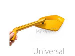 Magazi mirrors CNC aluminum sharp look Cleaver gold 10mm & 5/16" motorcycle Magazi mirrors CNC aluminum sharp look Cleaver gold 10mm & 5/16" motorcycle