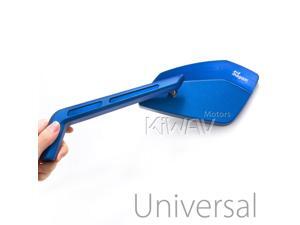 Magazi mirrors CNC aluminum sharp look Cleaver blue 10mm & 5/16" motorcycle Magazi mirrors CNC aluminum sharp look Cleaver blue 10mm & 5/16" motorcycle