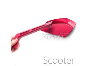 Magazi mirrors CNC aluminum sharp look Cleaver red 8mm scooter motorcycle Magazi mirrors CNC aluminum sharp look Cleaver red 8mm scooter motorcycle
