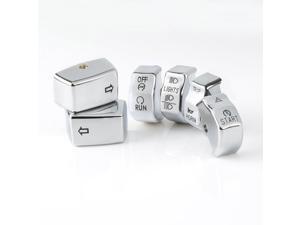 KiWAV switch cap kit chrome for Harley bikes 2012-2015 Sportster Dyna Softail oem#71500110 KiWAV switch cap kit chrome for Harley bikes 2012-2015 Sportster Dyna Softail oem#71500110