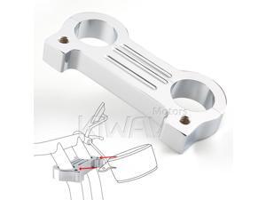 KiWAV billet aluminum chrome gauge mount adapter for Harley FXD XL T-bar 1-1/4" KiWAV billet aluminum chrome gauge mount adapter for Harley FXD XL T-bar 1-1/4"