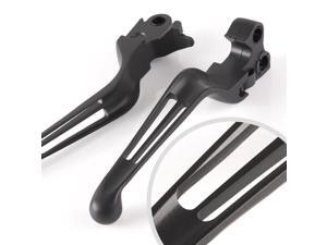 KiWAV Slotted cut 10202B Ergonomic hand control levers black for Harley Davidson OEM #45075-07, #45459-07 KiWAV Slotted cut 10202B Ergonomic hand control levers black for Harley Davidson OEM #45075-07, #45459-07