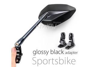 black blue gray mirrors EMARK Venom for sport bike universal with glossy black adapter Magazi KiWAV black blue gray mirrors EMARK Venom for sport bike universal with glossy black adapter Magazi KiWAV