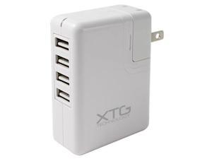 4-Port Wall to USB Travel Adapter Charger for Cell Phone, Mp3 Player or Other USB Powered Devices - Fold-up/Flip-down AC Prongs for Convenient Storage 4-Port Wall to USB Travel Adapter Charger for Cell Phone, Mp3 Player or Other USB Powered Devices - Fold-up/Flip-down AC Prongs for Convenient Storage