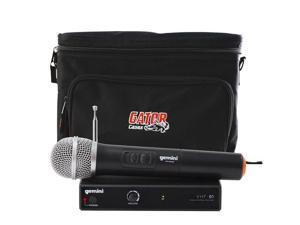 Gemini DJ VHF-01M Wireless Handheld Microphone w/ Gator Cases Bag Gemini DJ VHF-01M Wireless Handheld Microphone w/ Gator Cases Bag