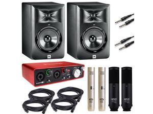 Focusrite Scarlett 2i2 w/ JBL LSR305 Monitor & MXL Tempo & 640 Microphones Focusrite Scarlett 2i2 w/ JBL LSR305 Monitor & MXL Tempo & 640 Microphones