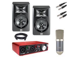 Focusrite Scarlett 2i2 w/ JBL LSR305 Monitor & MXL 870 Microphone Focusrite Scarlett 2i2 w/ JBL LSR305 Monitor & MXL 870 Microphone