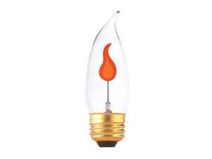 25 Pack 3 Watt CA10 Medium Base 130 Volt 2500 Hour Clear Flicker Chandelier Lightbulb 25 Pack 3 Watt CA10 Medium Base 130 Volt 2500 Hour Clear Flicker Chandelier Lightbulb