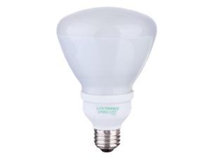 Litetronics L-15527R30-1 - 15 Watt - BR30 - Medium Base - 120 Volt - 2700 Kelvin - 8,000 Hours - Frost - Compact Litetronics L-15527R30-1 - 15 Watt - BR30 - Medium Base - 120 Volt - 2700 Kelvin - 8,000 Hours - Frost - Compact