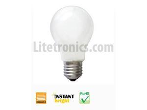 Litetronics HL-29520CL4 - 2-Pack - 43 Watt - A19 - Medium Base - 120 Volt - 3000 Kelvin - 1,500 Hours - Frost - Halogen Litetronics HL-29520CL4 - 2-Pack - 43 Watt - A19 - Medium Base - 120 Volt - 3000 Kelvin - 1,500 Hours - Frost - Halogen