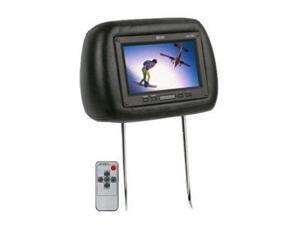 Absolute COM710IR 7.5-Inch TFT LCD Monitor Loaded in Black Leather Headrest with Built-in IR Transmitter Absolute COM710IR 7.5-Inch TFT LCD Monitor Loaded in Black Leather Headrest with Built-in IR Transmitter