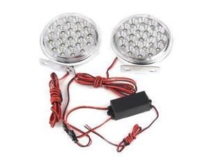 Absolute DRL21CW Round Shape 21 LED Spotlight Daytime Running Lights Kits Absolute DRL21CW Round Shape 21 LED Spotlight Daytime Running Lights Kits