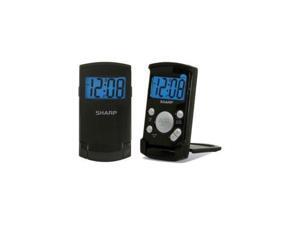 Sharp Digital Display Snooze Ultra Thin Folding Travel Black Alarm Clock SPC457 Sharp Digital Display Snooze Ultra Thin Folding Travel Black Alarm Clock SPC457