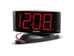 Sharp 1.8" Red LED Digital Display Swivel Black Alarm Clock SPC033A Sharp 1.8" Red LED Digital Display Swivel Black Alarm Clock SPC033A